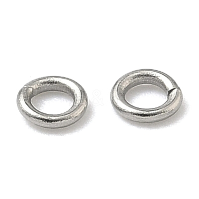 Tarnish Resistant 304 Stainless Steel Open Jump Rings X-STAS-Q186-02-3x0.6mm-1