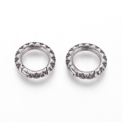 304 Stainless Steel Spring Gate Rings STAS-CJ0002-44A-1