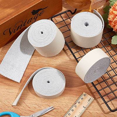 Flat Microfiber Imitation Leather Cord LC-WH0006-07B-06-1