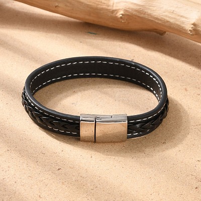 Imitation Leather Cord Bracelets X-BJEW-N0011-029B-1