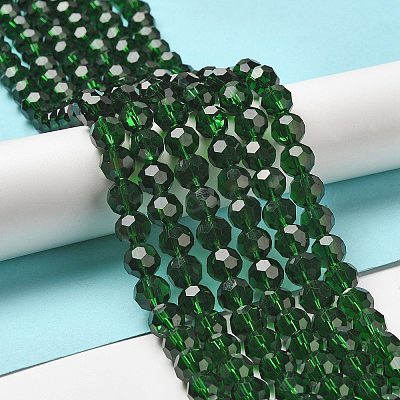 Transparent Glass Beads X-EGLA-A035-T10mm-D10-1