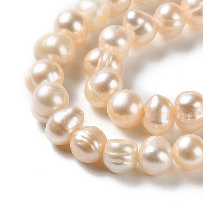 Natural Cultured Freshwater Pearl Beads Strands PEAR-E018-78-1