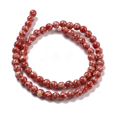 Synthetic Imperial Jasper Beads Strands G-E568-01A-04-1