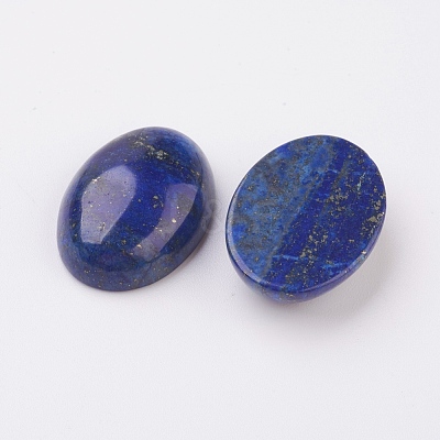 Natural Lapis Lazuli Flat Back Cabochons X-G-G741-13x18mm-15-1