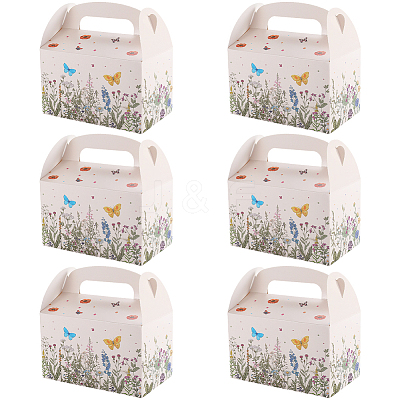 12Pcs Folding Paper Gift Boxes CON-WH20001-18A-1