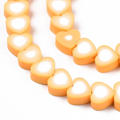 Handmade Polymer Clay Bead Strands CLAY-S096-044F-1