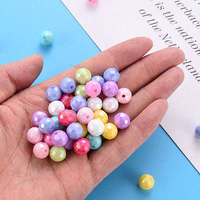 Opaque Acrylic Beads TACR-S154-61F-1