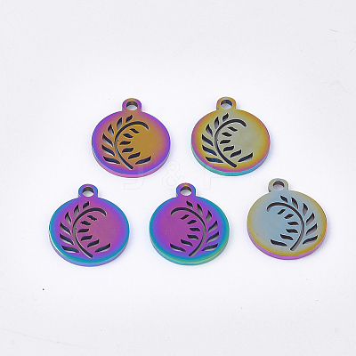 Ion Plating(IP) 201 Stainless Steel Charms STAS-Q201-JN197-1