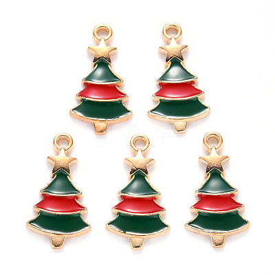 Alloy Enamel Pendants X-ENAM-S121-101-1