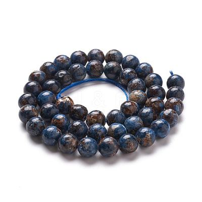 Natural Pegmatite Beads Strands G-F694-01A-8mm-1