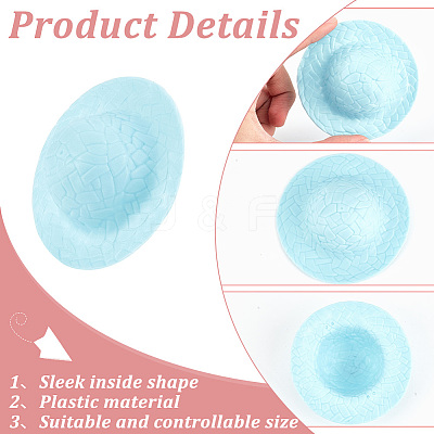 24Pcs Mini Handmade Plastic Doll Hats DIY-DR0001-65-1