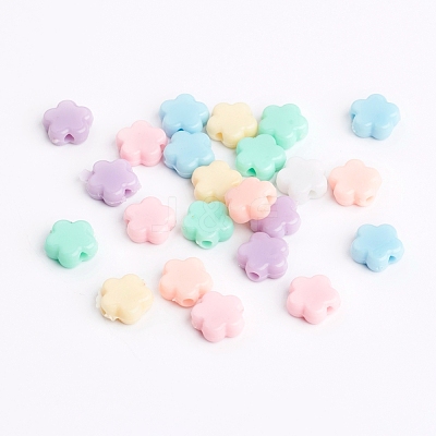 Opaque Acrylic Beads SACR-R796-M-1