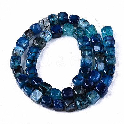 Natural Dragon Veins Agate Beads Strands G-S359-229B-1