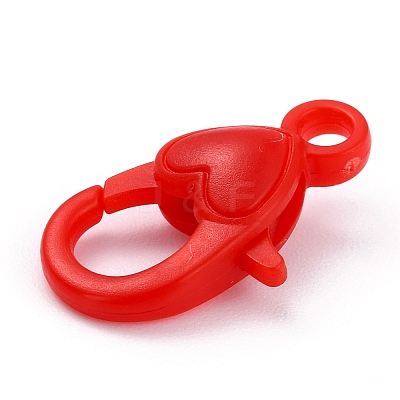 Plastic Lobster Claw Clasps PALLOY-F017-01-M-1