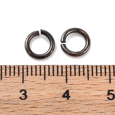 Brass Saw Cut Open Jump Rings KK-G514-01J-B-1