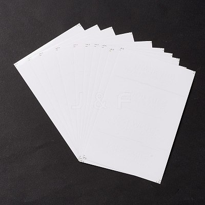 Waterproof PVC Self-Adhesive Stickers DIY-A031-10-1