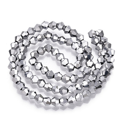 Electroplate Glass Bead Strands LS-EGLA-R094-4mm-15-1
