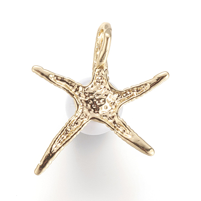 Brass Pendants KK-T014-25G-1