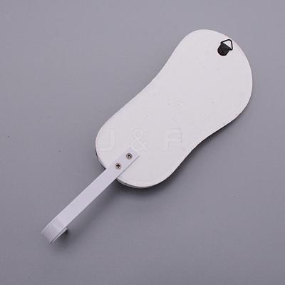 Mediterranean Style Pine Wood Wall Hooks AJEW-WH0017-07-1