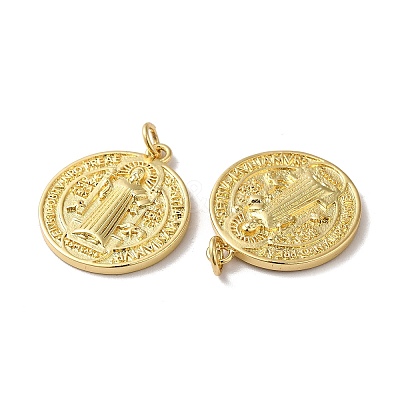 Eco-Friendly Rack Plating Brass Pendants KK-F853-10G-1