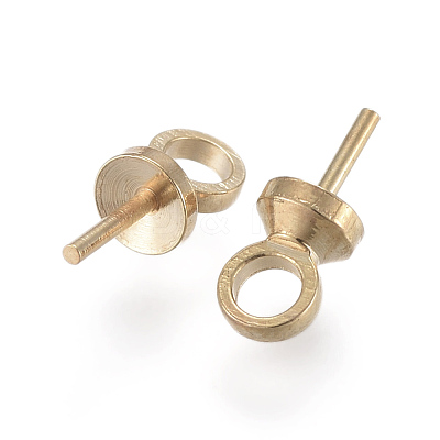 Brass Peg Bails Pendants KK-G322-02KCG-1