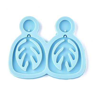 DIY Leaf Dangle Stud Earrings Silicone Molds LS-DIY-I037-01B-1