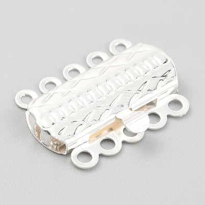 304 Stainless Steel Box Clasps STAS-H151-17S-1