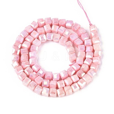 Anti-Tarnish Electroplate Glass Beads Strands GLAA-T025-4mm-10I-1