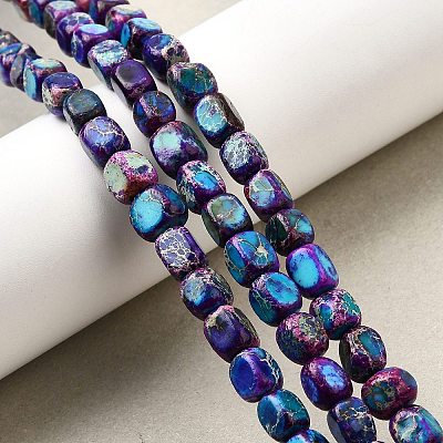 Natural Imperial Jasper Beads Strands G-E444-54-02-1