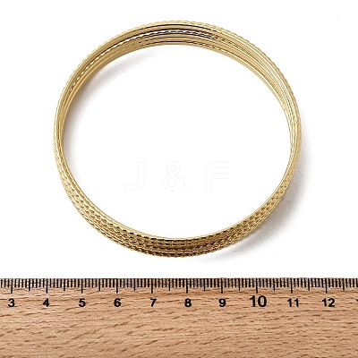 7Pcs 201 Stainless Steel Bangles for Women BJEW-Z151-04G-01-1
