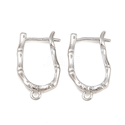 Brass Hoop Earring Findings KK-K340-39P-1