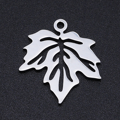Non-Tarnish Autumn Theme 201 Stainless Steel Pendants STAS-N090-JN822-1-1