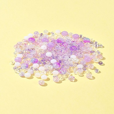 DIY Round Acrylic Beads Bracelets Making Kits DIY-FS0007-02C-1