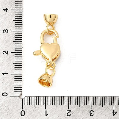 Brass Lobster Claw Clasps KK-U059-52G-01-1