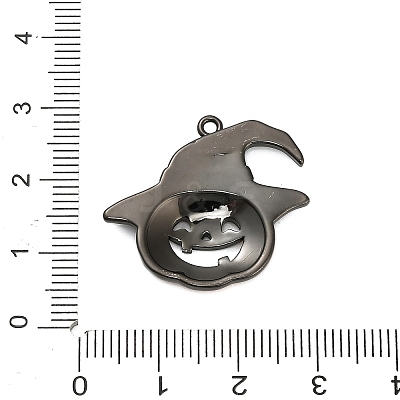 Halloween Brass Enamel Pendants KK-F915-01F-B-1