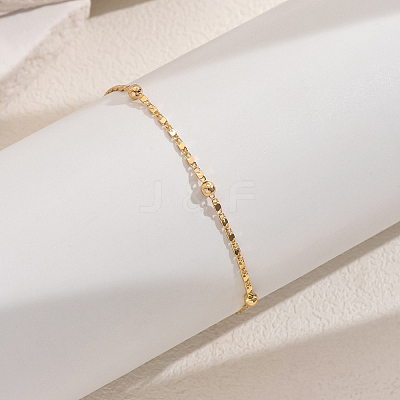 Fashionable Vintage Beach Style Brass Ball Adjustable Ladies Chain Anklets AG1972-2-1