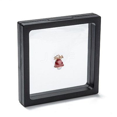 Square Transparent PE Thin Film Suspension Jewelry Display Box CON-D009-01C-03-1