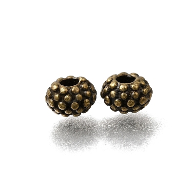 Tibetan Style Alloy Bumpy Spacer Beads AL-CBA3B63-09AB-1