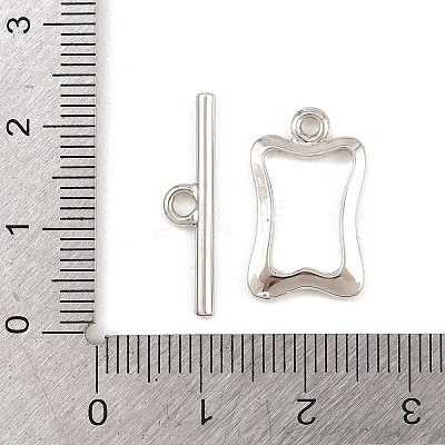 Brass Toggle Clasps KK-G548-41P-04-1