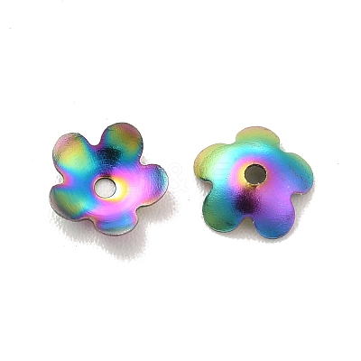 Ion Plating(IP) 304 Stainless Steel Bead Caps X-STAS-K113-01MC-1