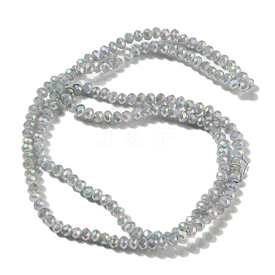 Electroplate Glass Beads Strands X-GLAA-F078-FR15-1