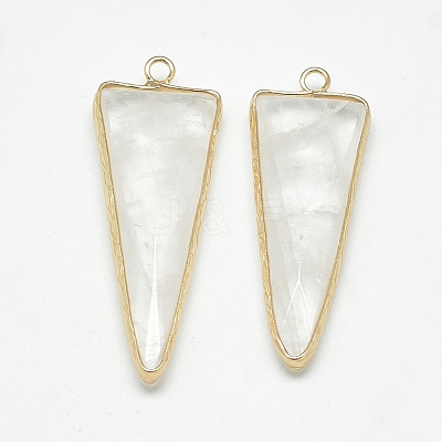 Natural Quartz Crystal Pendants X-G-Q494-57A-1