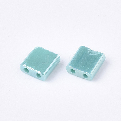 2-Hole Opaque Glass Seed Beads SEED-S023-07I-1