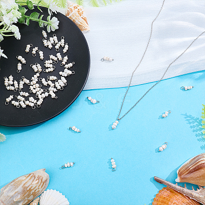 60Pcs Natural Cultured Freshwater Pearl Potato Beaded Charms FIND-HY0005-26-1