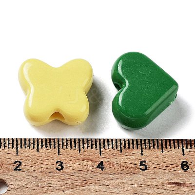 Opaque Acrylic Beads OACR-Z013-37-1