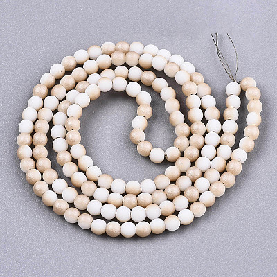 Frosted Electroplate Glass Beads Strands X-EGLA-S195-01A-01-1