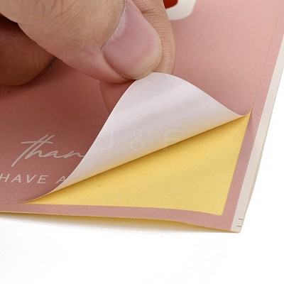 Coated Paper Sealing Stickers DIY-F085-01B-04-1