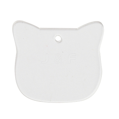 Transparent Acrylic Blank Pendants TACR-Z003-01A-1