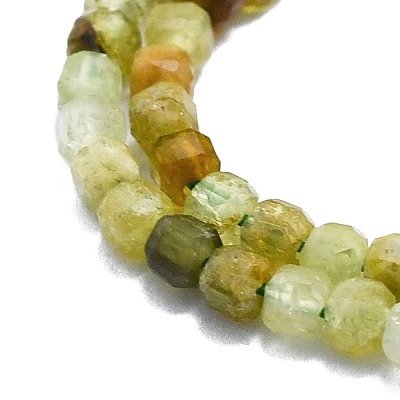 Natural Green Garnet Beads Strands G-P457-B01-07-1