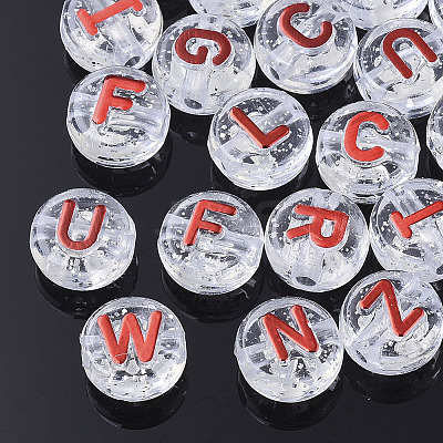 Plating Transparent Acrylic Beads X-MACR-T032-03D-1